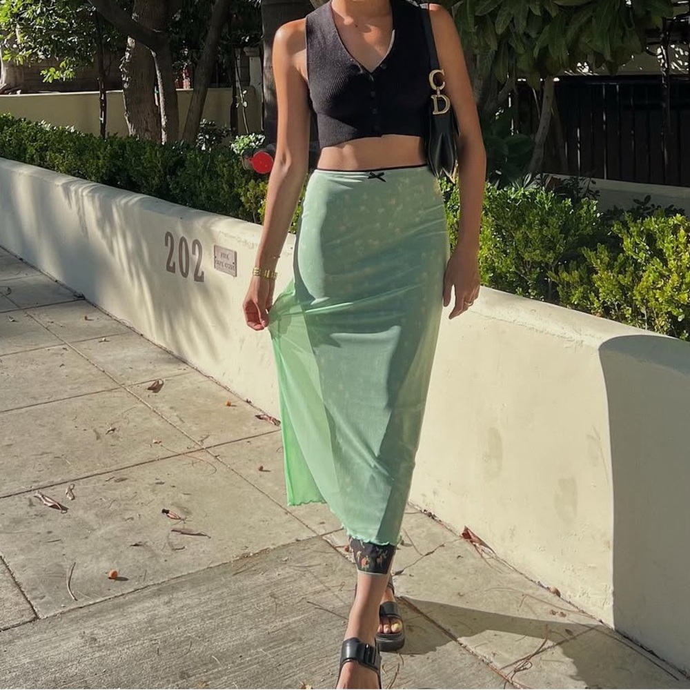 Urban outfitters Mariah layered midi skirt